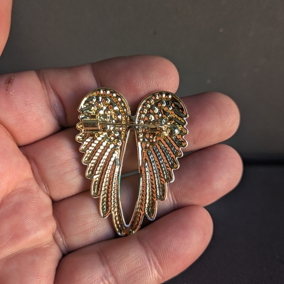 Combo Case & Sparkling Angel Wing Brooch Pin - Picture 7 of 7